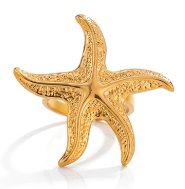 Starfish Gold Ring